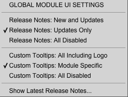 Image of Global Module UI Settings drop-down menu