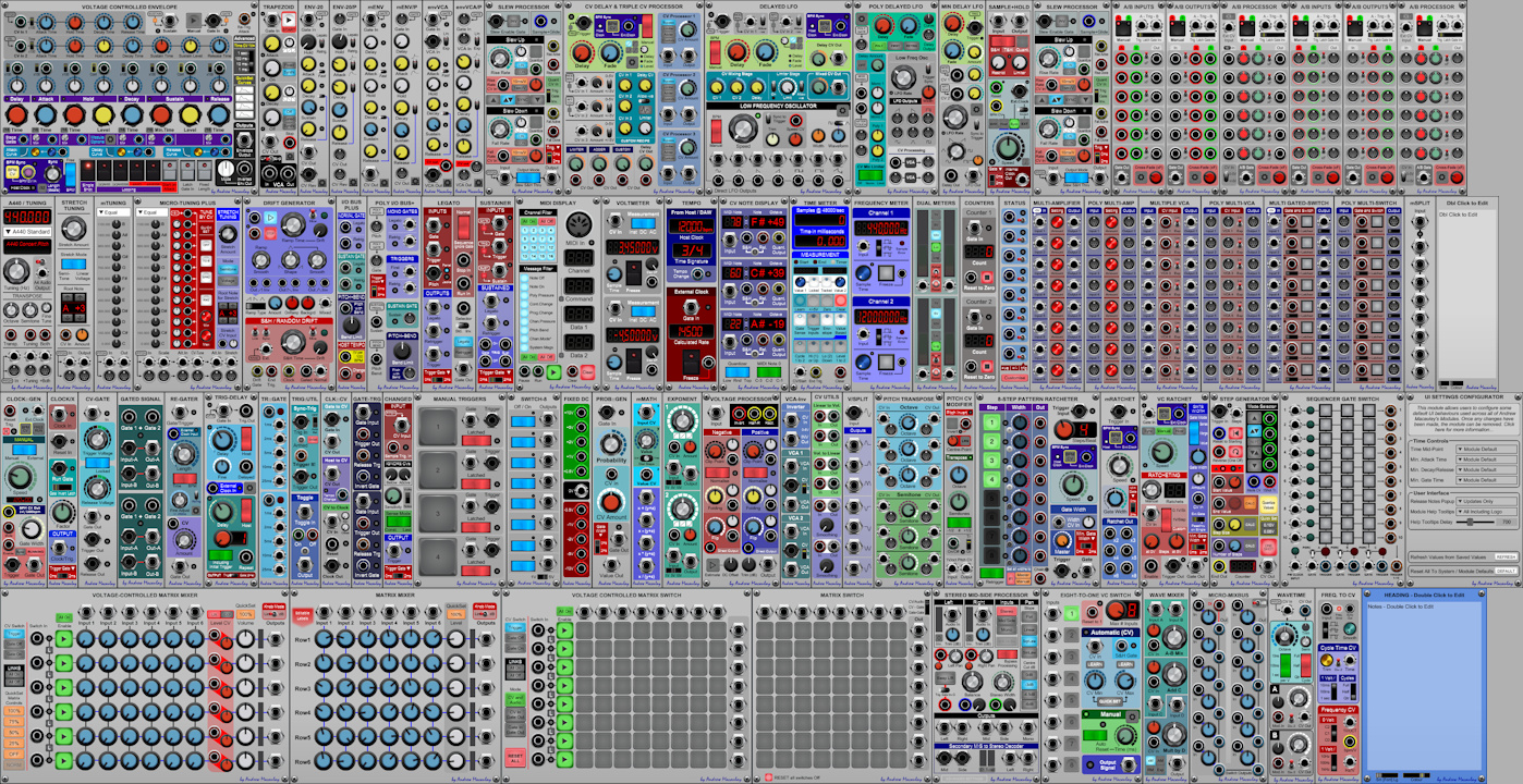 Image of all modules in Andrew Macaulay's Modules collections